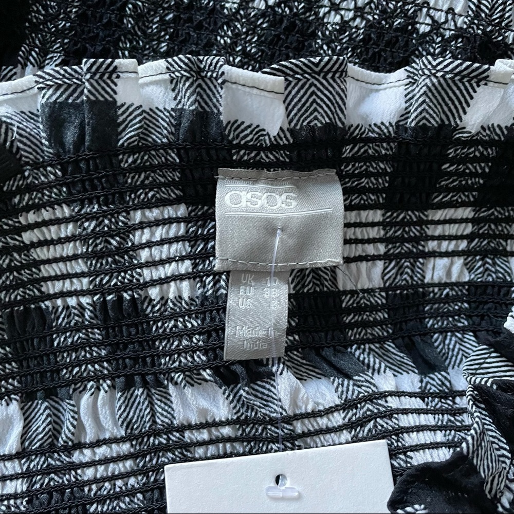 ASOS Ruched Gingham Dress - Picture 9 of 9